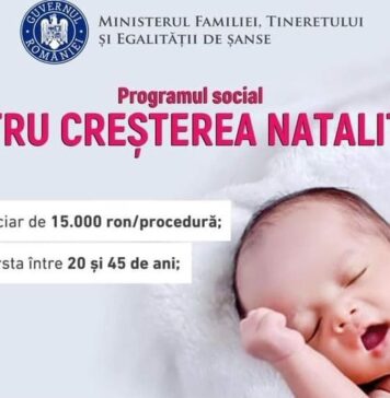 Ministerul Familiei: Luni începe depunerea dosarelor pentru Programul social de interes naţional de susţinere a cuplurilor şi a persoanelor singure, pentru creşterea natalităţii