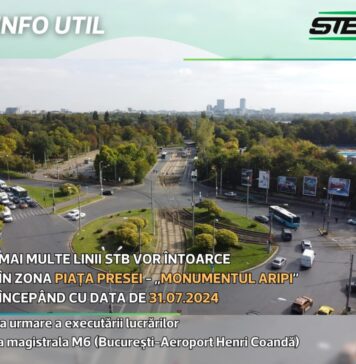 13 linii STB au trasee MODIFICATE din cauza șantierului la magistrala de metrou M6