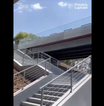 VIDEO/ Lucrările la podul central din parcul Tineretului sunt la stadiul de finisaje