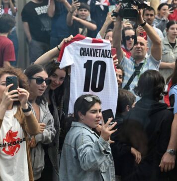 EURO 2024: Baie de mulţime pentru echipa Georgiei, la revenirea din Germania