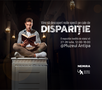„Cititorul – O nouă specie pe cale de dispariție”, expoziție temporară de statui vii la Muzeul Antipa