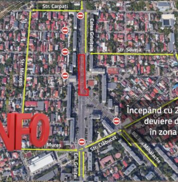 Metrorex anunţă devierea traficului rutier în zona 1 Mai, din 24 august, pentru lucrări la magistrala M6