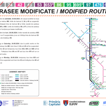 TPBI reconfigurează liniile de transport din zona terminalului „Clăbucet”, pentru executarea lucrărilor la Magistrala 6