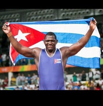 Luptătorul Mijain Lopez, cvintuplu medaliat cu aur, primit ca un erou în Cuba