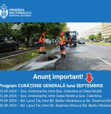 Continuă programul de spălare a străzilor din Sectorul 2