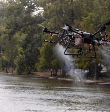 Primăria Capitalei a testat dezinsecția cu ajutorul dronelor
