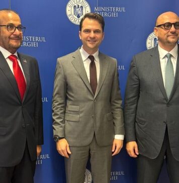 Sebastian Burduja, discuții cu Mohamed Jameel Al Ramahi, CEO al companiei MASDAR, și Ambasadorul Emiratelor Arabe Unite în România, E.S. Sultan Mohamed Majed Alali