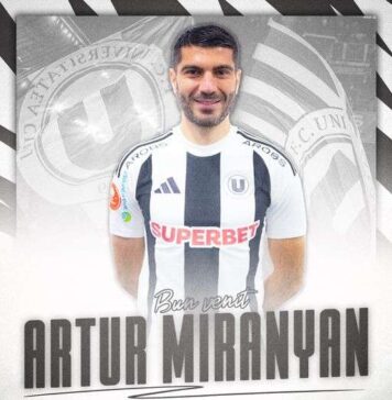 Clubul Universitatea Cluj l-a transferat pe atacantul armean Artur Miranyan