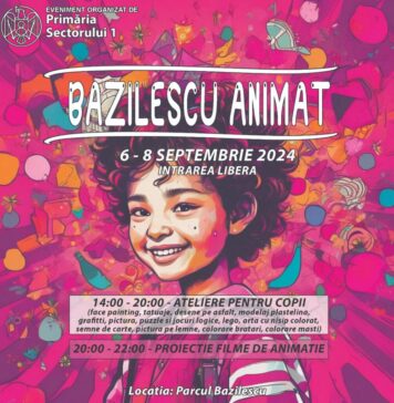 Trei zile de filme și ateliere pentru copii în Parcul Bazilescu. Accesul la întregul eveniment este gratuit!