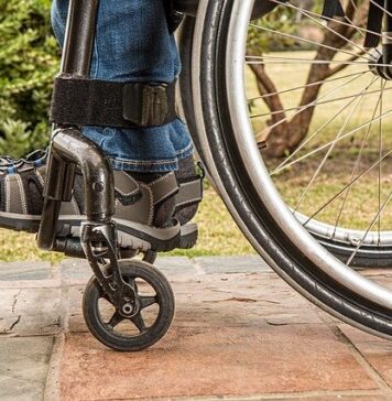 Pensioners with disabilities protesting before gov’t house