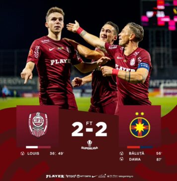 CFR Cluj şi FCSB au terminat la egalitate (2-2) în Superligă