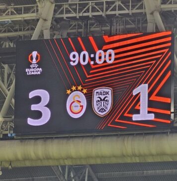 PAOK Salonic, învinsă de Galatasaray cu 3-1, în Europa League