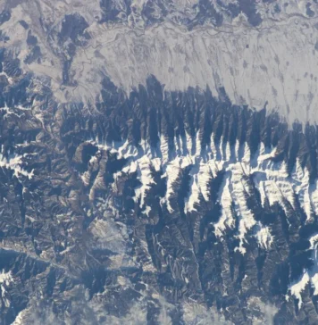 FOTO/ Astronauții de pe Stația Spațială Internațională au surprins Carpații Meridionali