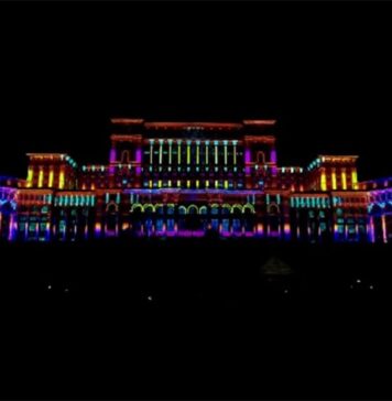 iMapp Bucharest – Winners League transformă faţada Palatului Parlamentului, sâmbătă, într-o „capitală a luminii”