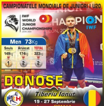 Romania’s Donose wins gold, silver medals at Junior World Weightlifting Championships