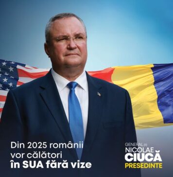 Ciucă: Includerea României în Programul Visa Waiver al SUA va consolida şi mai mult relaţia strategică cu SUA