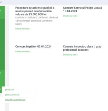 Platformă nouă pentru plăți online, lansată de Primăria Chiajna