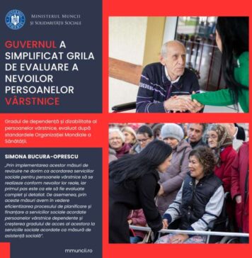 Grila naţională de evaluare a nevoilor persoanelor vârstnice a fost simplificată de Guvern