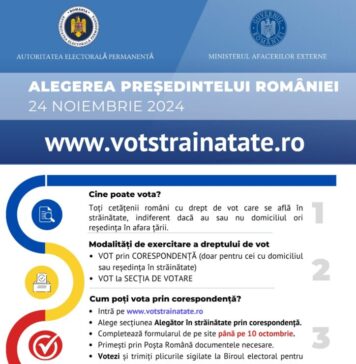 Campanie AEP de promovare a votului prin corespondență la alegerile prezidențiale și la alegerile parlamentare din anul 2024