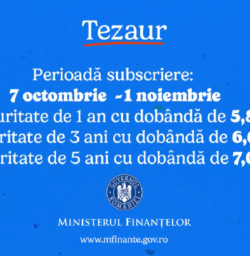 O nouă ediţie Tezaur începe luni, cu dobânzi neimpozabile de până la 7%