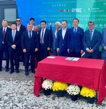 Romanian-Chinese-Italian partnership, in Călărași County, in the 32 MW Photovoltaic Power Plant; Chinese Ambassador present at the launch of the project worth over 30 million euro