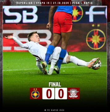 FCSB – Rapid, încheiat nedecis (0-0), în Superligă