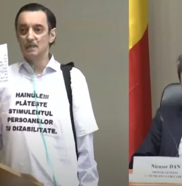 O persoană cu dizabilități, în ședința CGMB. Nicușor Dan nici nu s-a uitat la el. ”Domnule primar, vă uitați la mine, vă rog? Ăsta este respectul”