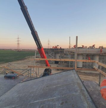 A început să se construiască podul peste lacul Cernica, cea mai complexă și dificilă structură de pe întregul inel A0