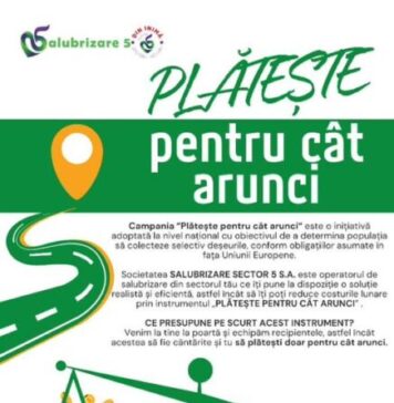 Primăria Sectorului 5 întreprinde toate demersurile necesare pentru a se alinia standardelor europene în ceea ce privește colectarea deșeurilor