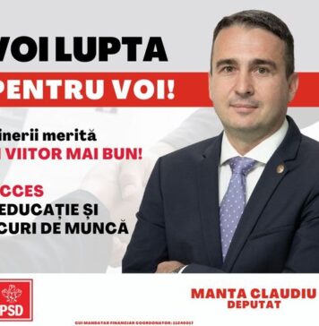 Deputatul Claudiu Manta: Mi-am propus ca în viitorul mandat, să ajut ca vocea tinerilor să se facă mai bine auzită!