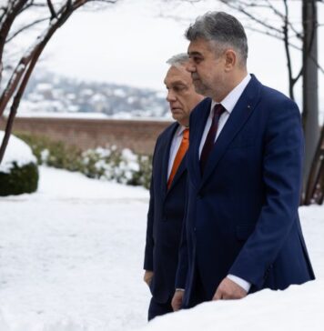 Premierul Ungariei, Viktor Orban, primit la Palatul Victoria de Marcel Ciolacu