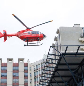Peste 500 de pacienți aduși cu elicopterul pe heliportul SUUB/ Spitalul Universitar, singurul din Capitală cu heliport funcțional