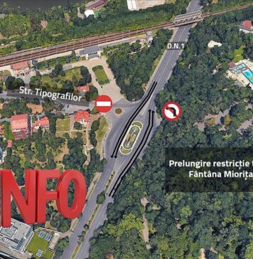 Lucrări la Magistrala M6 de metrou: Restricția de circulație în zona Fântâna Miorița se prelungește
