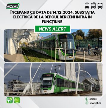 STB: Noua substație electrică din zona Depoului Berceni, operațională începând de sâmbătă