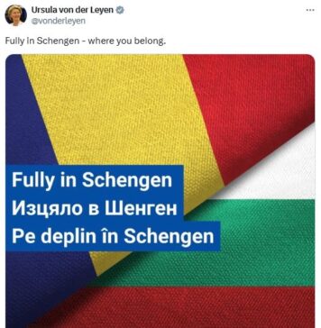 Mesajul Ursulei von der Leyen: Pe deplin în Schengen!