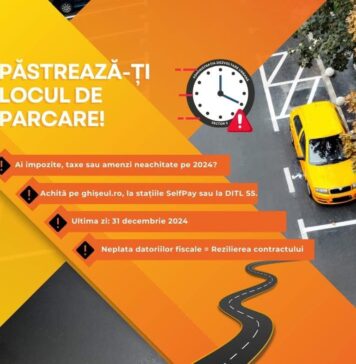 Primăria Sector 5: PĂSTRAȚI-VĂ LOCUL DE PARCARE, PLĂTIȚI DATORIILE FISCALE LA TIMP!