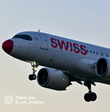 Un avion al companiei Swiss, plecat de la Bucureşti, a aterizat de urgenţă în Austria