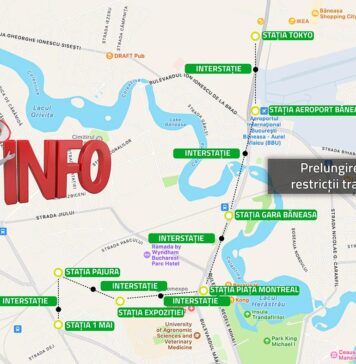 Metrorex prelungește restricțiile de trafic pentru lucrări la Magistrala 6 de metrou, Secțiunea Sud, 1 Mai – Tokyo