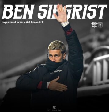 Portarul Benjamin Siegrist, împrumutat de Rapid la Genoa