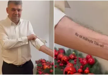 Marcel Ciolacu s-a tatuat în noaptea de Revelion
