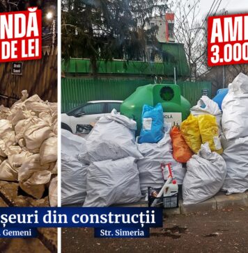 Poliția Locală Sector 1 intensifică controlul domeniului public: ”Plătim 7.474 euro pe zi pentru deșeurile abandonate ilegal”