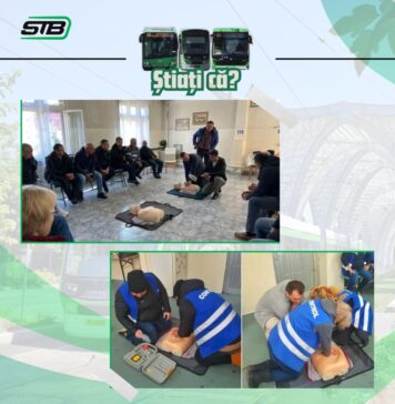 STB: Aproximativ 300 de șoferi și controlor, instruiți în 2024 să acorde primul ajutor