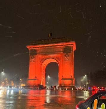 Clădiri emblematice din București, îmbrăcate în lumină portocalie pentru lupta împotriva cancerului