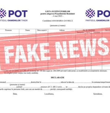 POT anunță că strânge semnături DOAR pentru CĂLIN GEORGESCU!