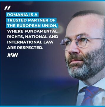 Manfred Weber: Am urmărit evoluțiile din România și vreau să transmit un mesaj clar de încredere în democrația și instituțiile sale