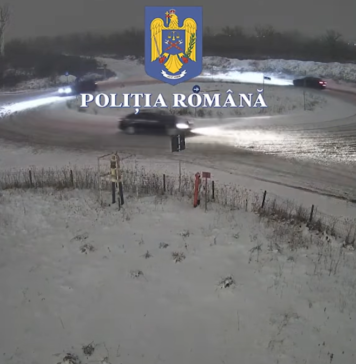 Șoferi teribiliști, lăsați fără permis pentru drifturi pe zăpadă în nordul Capitalei: ”Vrei adrenalină? Mergi la munte şi încearcă un sport de iarnă”