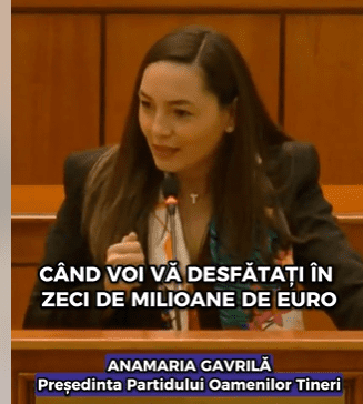 Anamaria Gavrilă, președinta POT: Faptul că POT astăzi este un partid parlamentar se datorează unor oameni deosebit de frumoși, printre care se numără și sora și soțul meu