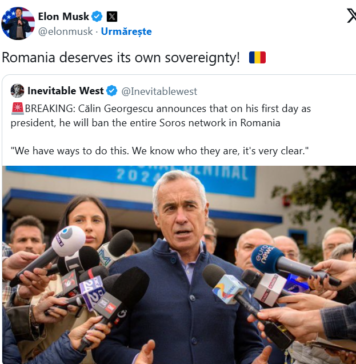 Elon Musk preia anunțul lui Călin Georgescu potrivit căruia va interzice întreaga rețea Soros în România, dacă va ajunge președinte