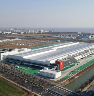 Tesla Megafactory in Shanghai launches production
