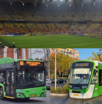 Program de circulație prelungit pentru opt linii de transport în comun cu ocazia meciului FCSB – Rapid București